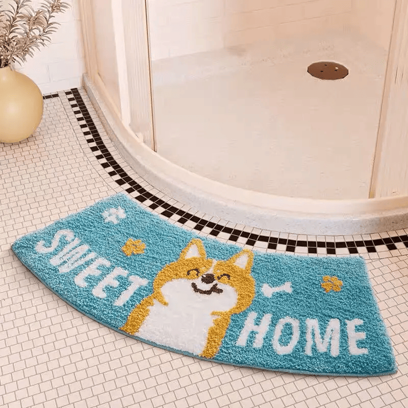 tapis chat bleu