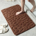 tapis de bain marron