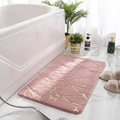 tapis de salle de bain design rose